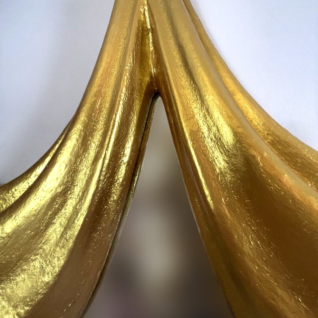 Metal Mirror No. 3 - Sculptural Wall Object, Gold For Sale - Image 7 of 12