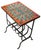 Vintage Tile Top Wrought Iron Table For Sale In New York - Image 6 of 11