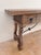 Spanish Rustic Carved Wood Console Table , Mid-20th Century For Sale - Image 10 of 14