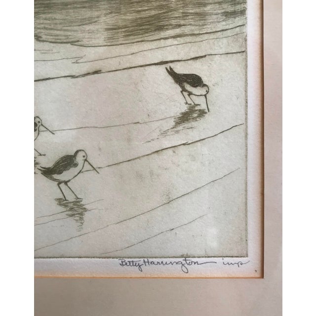 1950s Intaglio Print Sandpipers Betty Harrington For Sale - Image 4 of 5