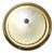 Flat Vintage Brass Ceiling Lamp with Segmented Frosted Glass Shade, 1990s For Sale