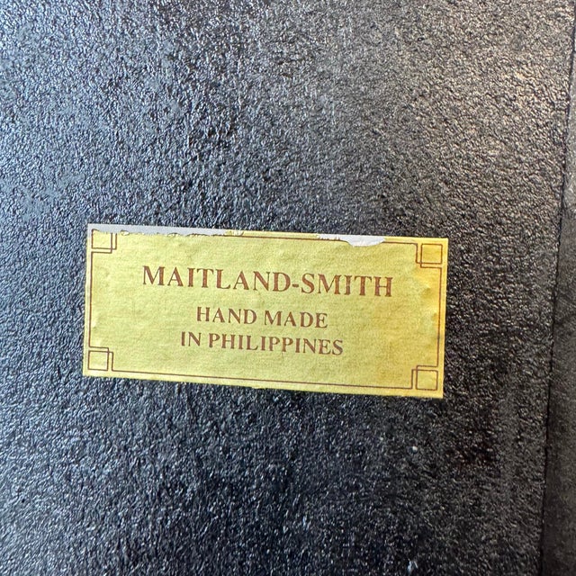 Vintage Mahogany Wood, Brass and Leather Box by Maitland Smith For Sale - Image 9 of 10
