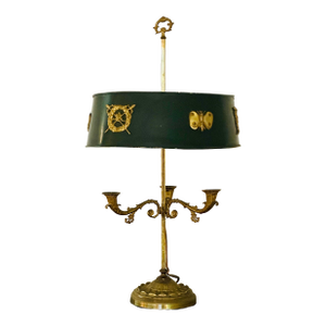 French Bouillotte Empire-Style Lamp - 19th C.
