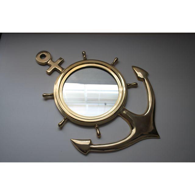 Brass Anchor Mirror Chairish
