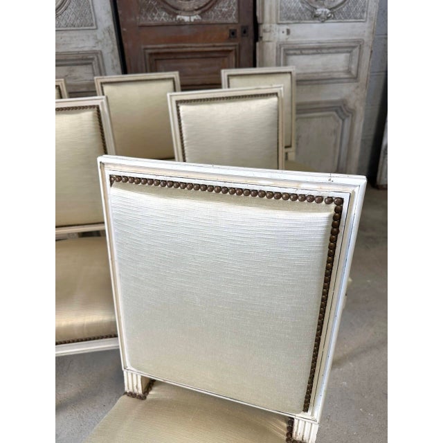 Vintage Louis XVI Style Chairs, 1960, Set of 6 For Sale - Image 9 of 11