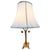 1930 Hollywood Regency Cast Bronze Scrolling Griffin Table Lamp W/ Lamp Shade For Sale In Los Angeles - Image 6 of 11