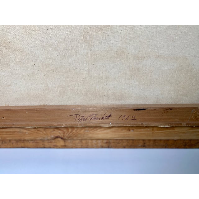 1963 Big Sur Seascape Oil Painting by Peter Hamlett For Sale In Los Angeles - Image 6 of 7