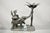 Late 20th Century Maitland Smith Bronze Monkey Elephant Palm Tree Sculpture Candle Holder - A Pair For Sale - Image 10 of 12