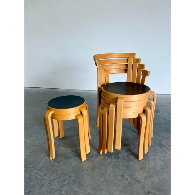 Vintage Rud Thygesen and Johnny Sørensen for Magnus Olesen 8000 Series Dining Set, 7pcs For Sale - Image 10 of 12