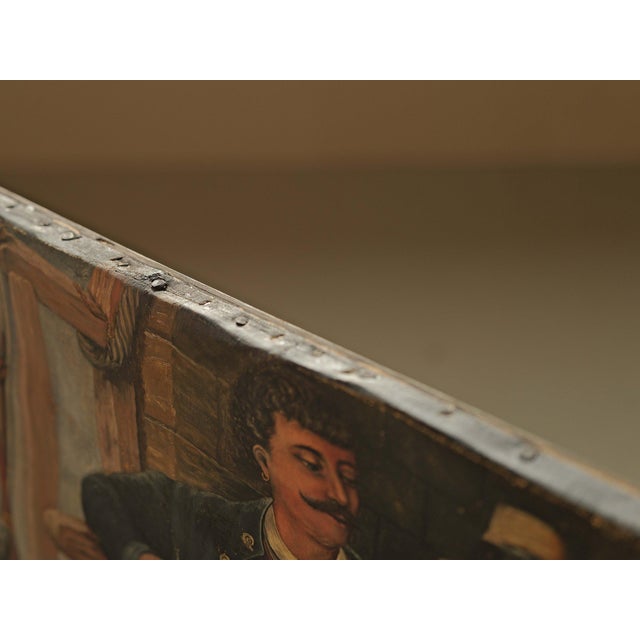 Rustic Unknown, Bavarian Couple, 1880, Oil on Canvas For Sale - Image 3 of 16