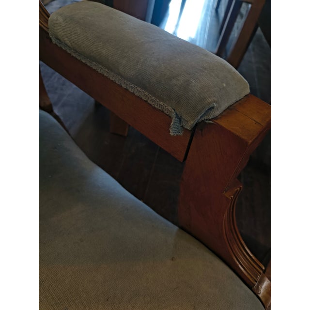 Late 19th Century Late 19th Century Eastlake Victorian Oak Platform Rocker For Sale - Image 5 of 7