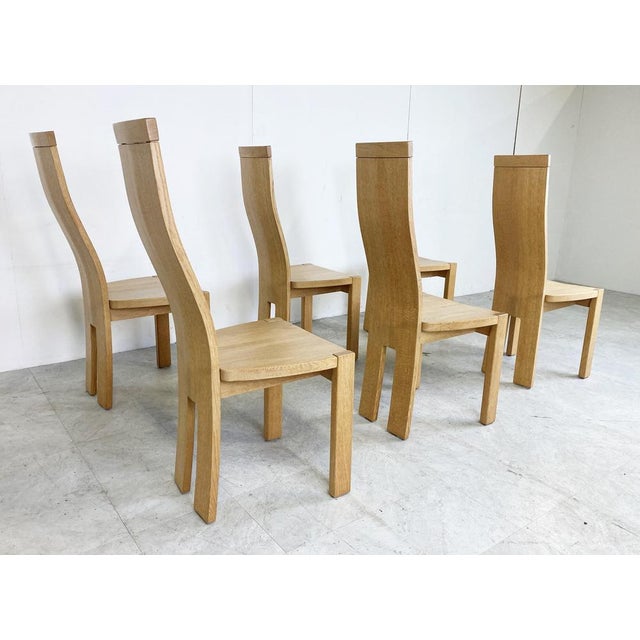 Wood Dining Chairs by Rob & Dries Van Den Berghe, 1980s, Set of 2 For Sale - Image 7 of 12