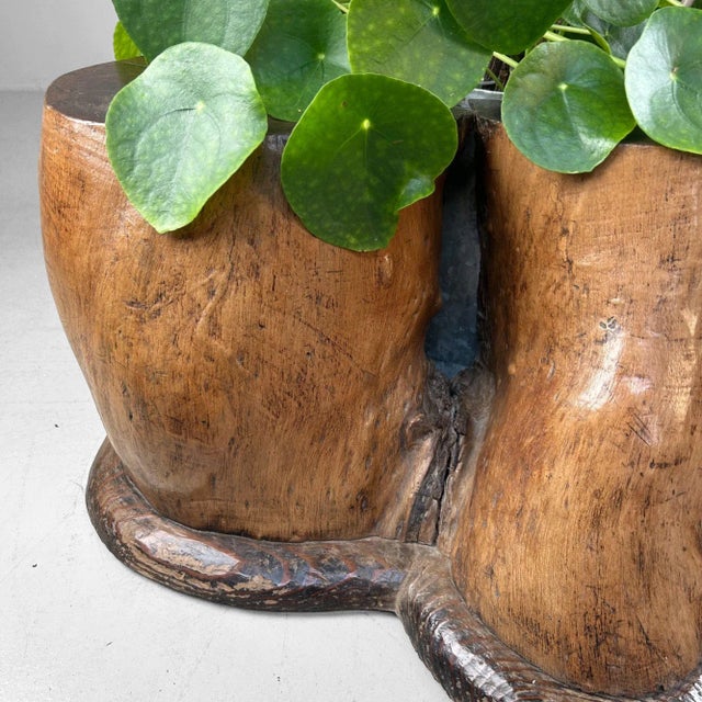 Antique Japanese Wooden Hibachi, 1890s For Sale - Image 14 of 18