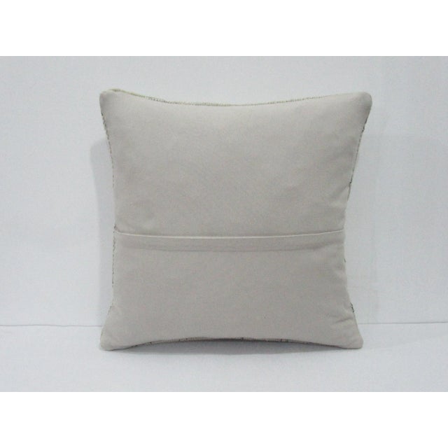 Traditional Beige & Black Decorative Pillow Cover For Sale - Image 3 of 4