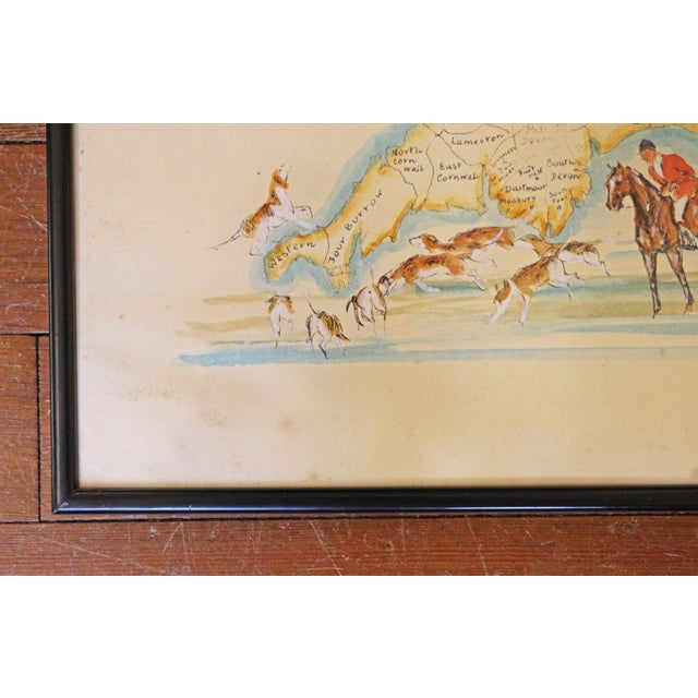 Hunting Counties of England, Scotland & Wales Map by b.c. Moore For Sale In Raleigh - Image 6 of 6
