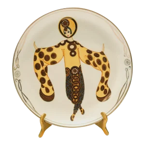 Erté " Willow Tree" Sevenarts Porcelain Collector Plate Romain De Tirtoff 1990