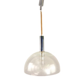 LT 338 Glass Pendant Lamp by Carlo Nason for AV Mazzega, 1960s For Sale