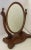 Mahogany Dressing Mirror Large Oval c 1870 For Sale - Image 4 of 10