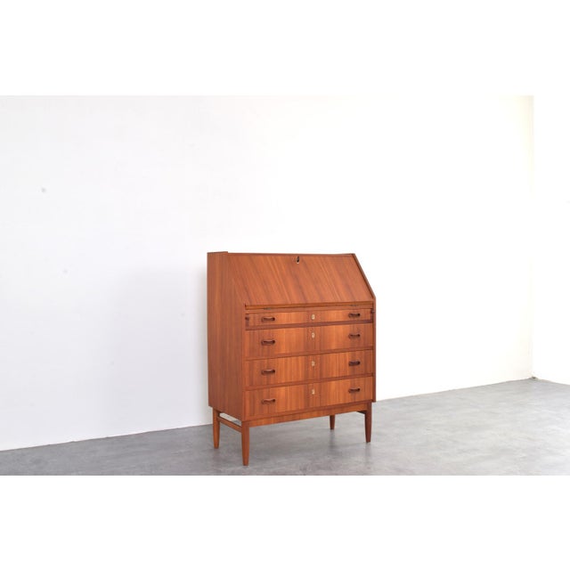 Mid-Century Modern Danish Teak Secretaire, 1960s For Sale - Image 9 of 18