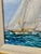 Gold Schooners Cutting Original Sailboat Oil Painting in Custom Gold Frame, 14 X 16" by Matt Thomas For Sale - Image 8 of 8