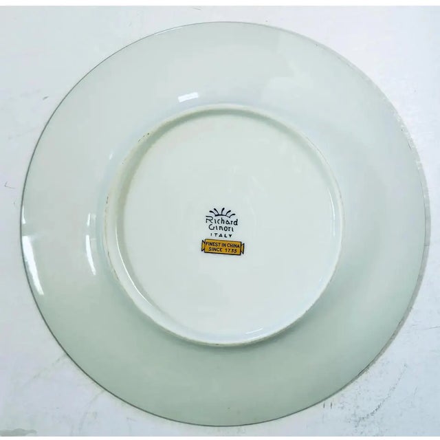 Hollywood Regency Ginori Palermo Rust Bread and Butter Plates, Set of 10 For Sale - Image 3 of 4