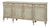 French Provincial Sage Painted Buffet Sideboard For Sale