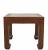 Chinese Marble Top and Elm Square Vintage Accent or Side Table 22"h For Sale - Image 3 of 7