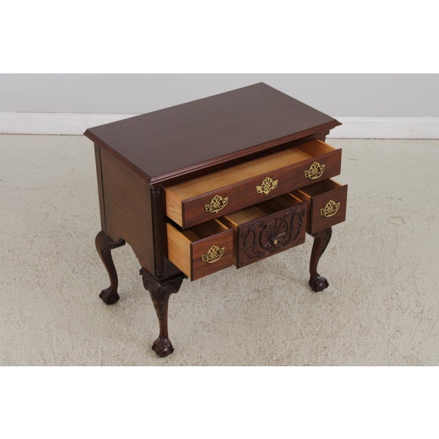 Councill Furniture Council Craftsman Chippendale Mahogany Lowboy For Sale - Image 4 of 14