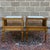 Vintage Gordon's Fine Furniture French Louis XVI Walnut Step Back Side Tables With Italian Marble Inserts - A Pair For Sale - Image 11 of 18