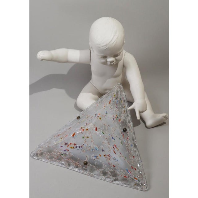 Murano Glass Pyramid Wall Light, 1970s For Sale - Image 12 of 15