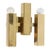 Modern Rectangular Brass Sconce For Sale