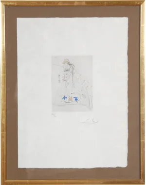 Salvador Dali, Petit nüs Ronsard, 20th Century, Etching