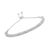 Contemporary .925 Sterling Silver 1/4 Cttw Miracle-Set Diamond 4”-10” Adjustable Bolo Tennis Bracelet (I-J Color, I3 Clarity) For Sale - Image 3 of 5