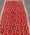 Vintage Turkish Tulu Rug With a Modern Design in Red Background For Sale In Atlanta - Image 6 of 13