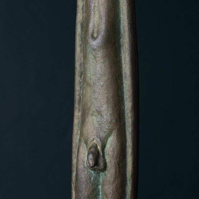 Vintage Bronze Shadow of the Evening Sculpture, Italy, 20th Century For Sale - Image 14 of 17