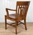 Antique Traditional Mahogany Wood Bankers Library Arm Chair For Sale - Image 6 of 16