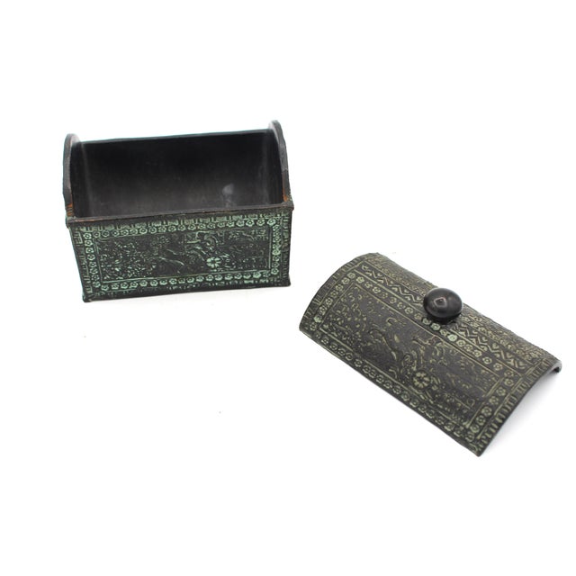 Late 19th Century Late 19th Century Bronze Jewel Casket Box For Sale - Image 5 of 6