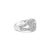 Contemporary Diamond XOXO Statement Ring .29cttw 14k White Gold, Size 8 For Sale - Image 3 of 3