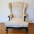 Antique Black Japanned & Gilt Chinoiserie Queen Anne Revival Wingback Chair, Circa 1900 For Sale - Image 9 of 11