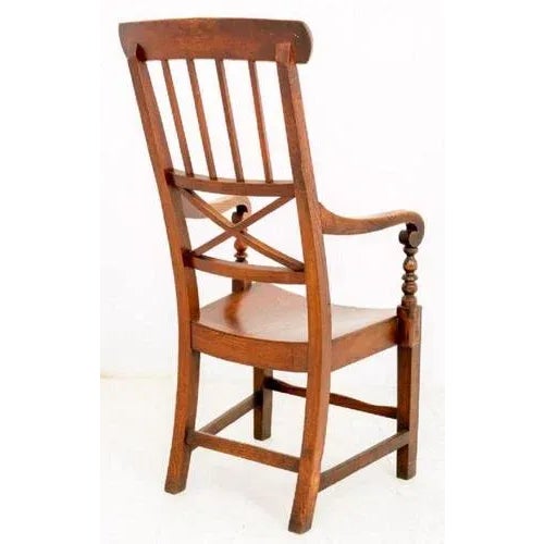 Farmhouse Elm Armchair, 1800s For Sale - Image 3 of 7