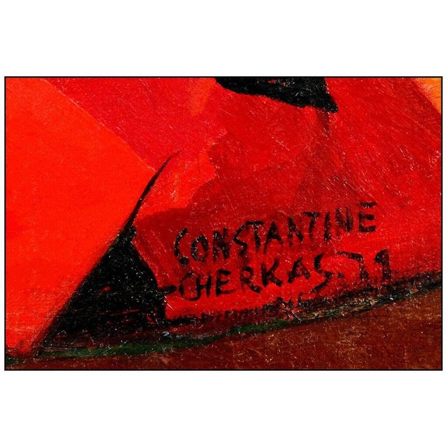 Expressionism 1970s Portrait of Youth, Constantine Cherkas For Sale - Image 3 of 6