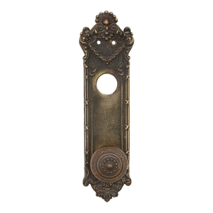 Antique Lockwood Italian Renaissance Bronze Genoa Door Knob Set