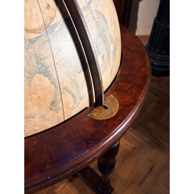 19th Century Antique Italian Celestial Globe on Turned Wood Floor Stand For Sale - Image 9 of 18