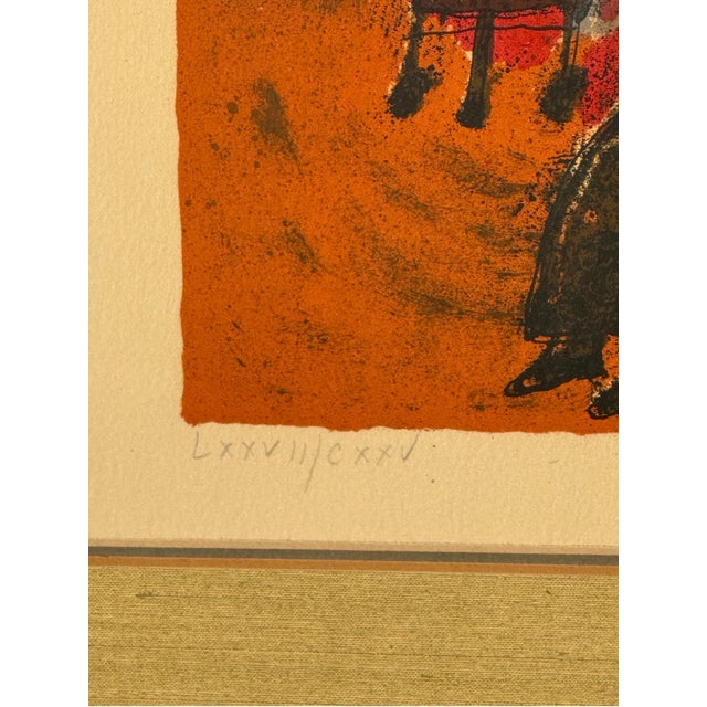 Modern 1970s Seder Original Print, Framed For Sale - Image 3 of 7