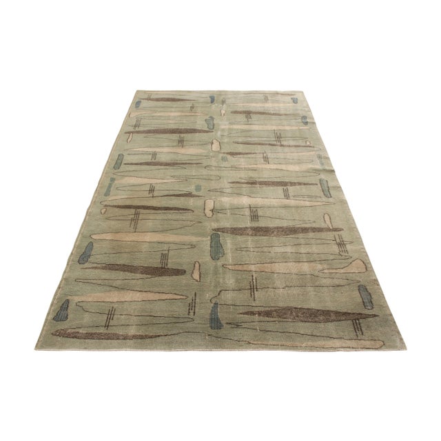 Hand knotted in wool from Turkey circa 1960-1970, a 5x8 rug joining Rug & Kilim’s Mid-Century Pasha Collection celebrating...