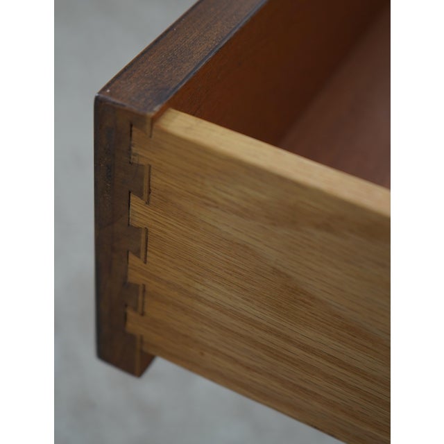 1950s 1950s Pair John Stuart Mid Century Modern Walnut Nightstands For Sale - Image 5 of 18