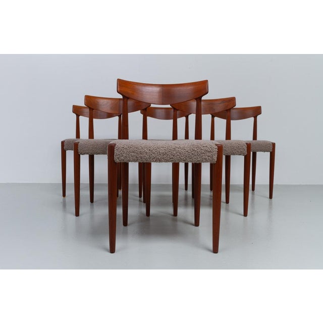 Danish Modern Teak Dining Chairs by Knud Færch for Slagelse, 1960s. Set of 6. Set of six stunning dining room chairs model...
