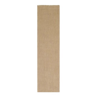 Rug & Kilim’s Modern Textural Extra-Long Runner Rug in Beige-Brown & Cream Tones - 2'7" X 10' For Sale