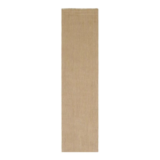 Rug & Kilim’s Modern Textural Extra-Long Runner Rug in Beige-Brown & Cream Tones - 2'7" X 10' For Sale
