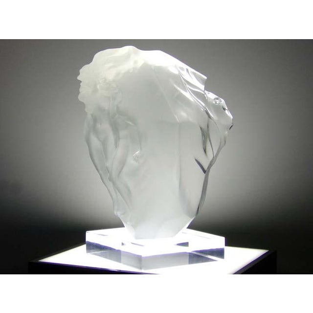 Frederick Hart "Breath of Life" Lucite Acrylic Sculpture Hand Signed For Sale - Image 9 of 13